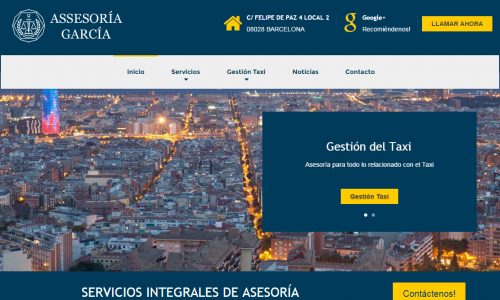 web para asesoría en Barcelona - Garcia