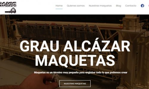 Web para empres de maquetas en Barcelona - Grau Alcazar