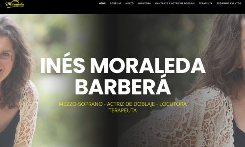 Diseño web en Barcelona para artistas - Inés Moraleda