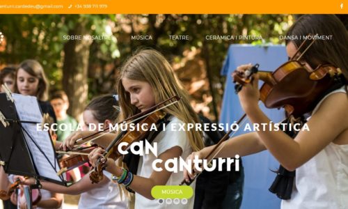Web para escuelas en Cardedeu - Can Canturri