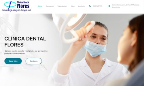 Diseño de web dental en Manresa - clínica dental flores