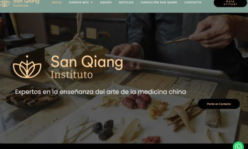 Web para formación en Barcelona - San Qiang Instituto